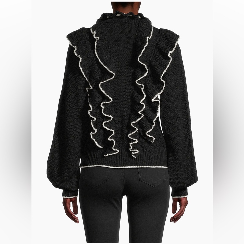 Stellah Tipping Ruffle Knit Sweater - Picture 3 of 10